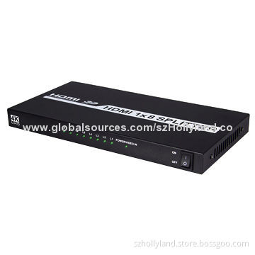 Full HDMI 1.4 1x8 Splitter with HDCP and 8kV ESD Protection